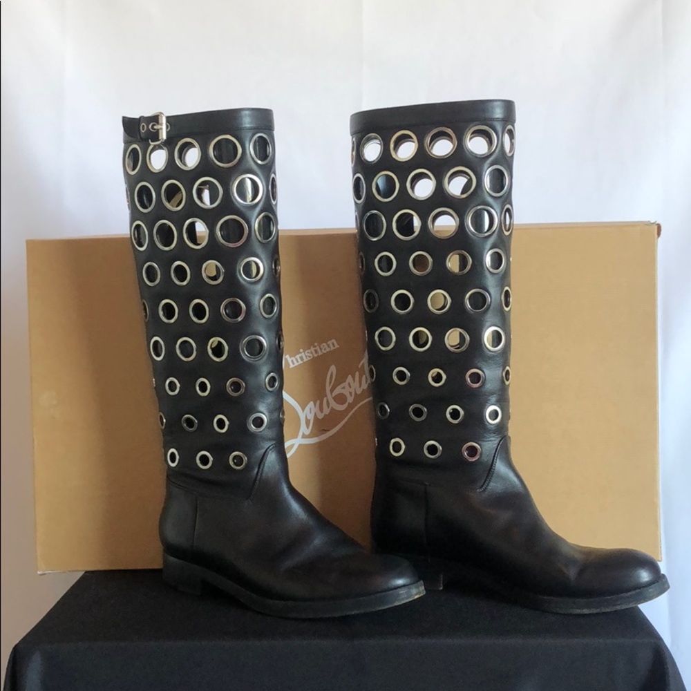 Christian Louboutin  “Apollobotta” Leather Boots
